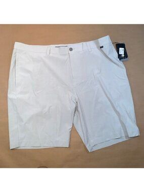 Travis Mathew Chino Golf Shorts Size 42 Carlsbad Performance Light Gray 1MQ077